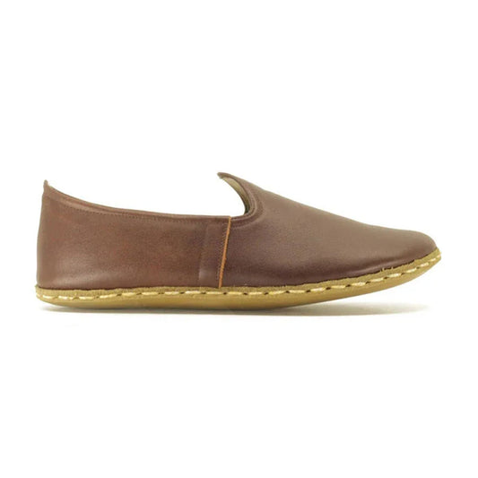 Brown Leather Grounding Shoe